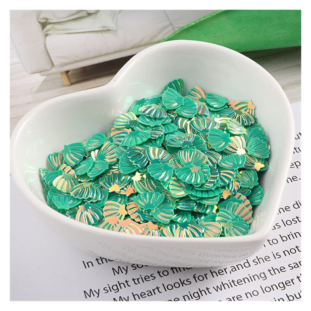 7mm Brass Shell Nail Art Sequins Glitter Paillettes 600pcs for Manicure Crafts and DIY