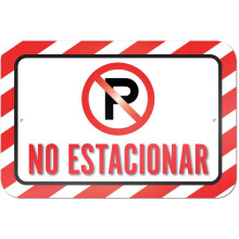 No Estacionar No Parking Spanish Sign