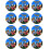 Klubbhus (nr. 4) - Spiselige cupcake-topper - 5 cm cupcake (12 stk./ark) 1