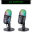 Μικρόφωνο παιχνιδιών TITOUMI, μικρόφωνο USB με φως LED RGB, σίγαση, μείωση θορύβου, 2