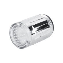 Robinet de duș cu jet de apă, robinet cu 3 culori, lumină LED care schimbă senzorul de temperatură, cu lumină strălucitoare