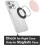 Magnetic Base Basic Compatible with PopSocket Phone Grips and compatible with iPhone MagSafe Cases, Pink 4