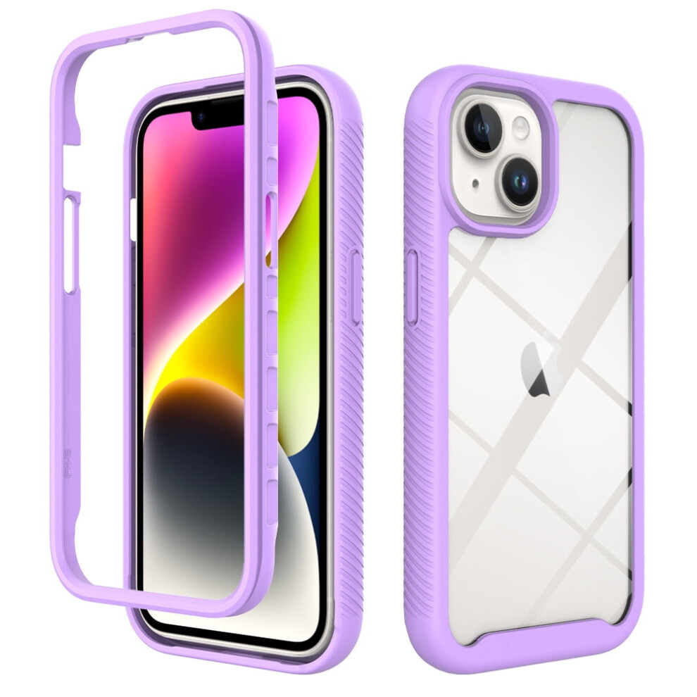 Compatible With Iphone 14Pro Max, Frosted Shockproof Military-Grade Pc+Tpu Magnetic Protective Case, Drop Protection (Purple) Purple 9773935782655