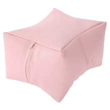 Nail Art Hand Rest Pillow with Ergonomic Height, Comfortable PU Support for Salon or Home Use, Pink