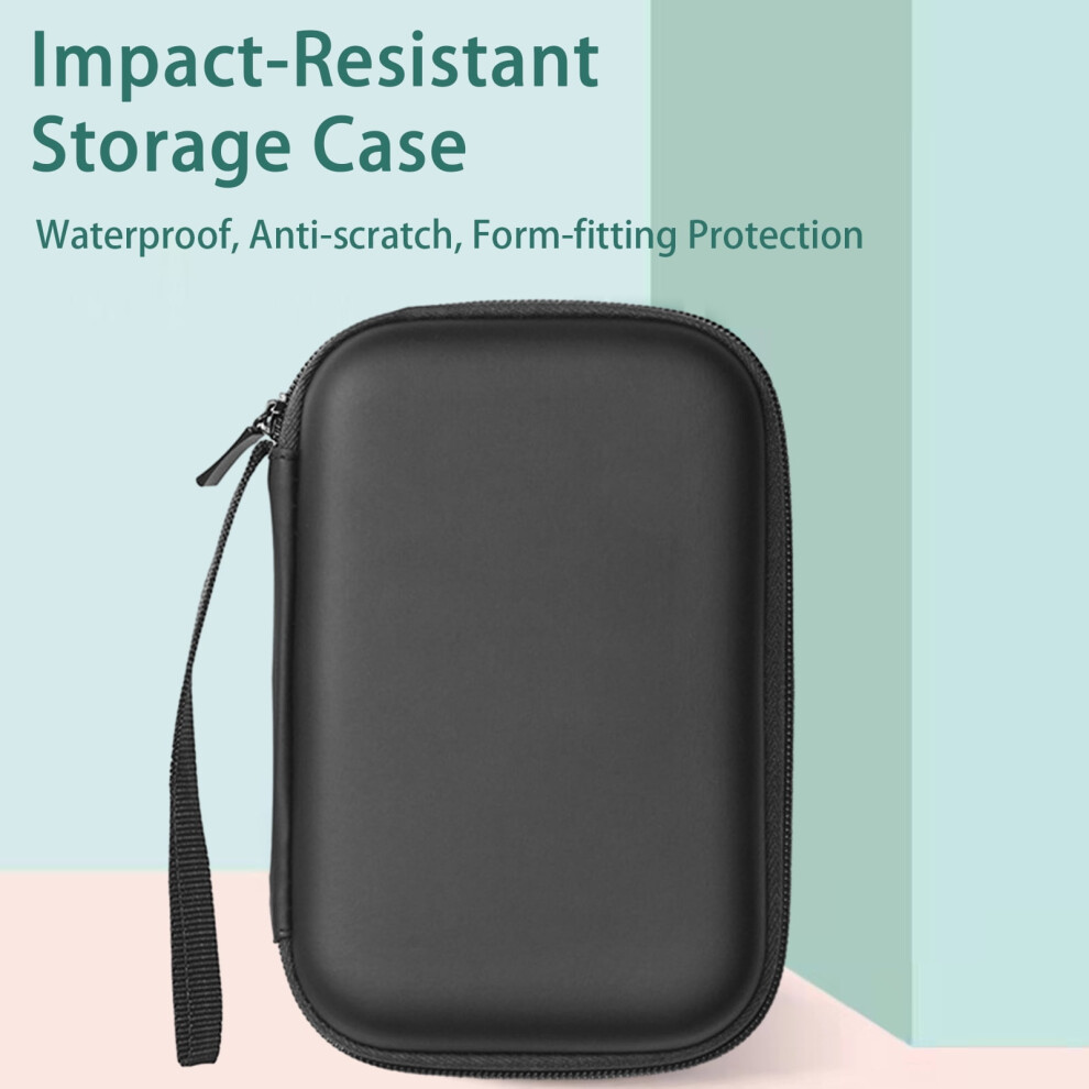 Susuchens Photo Printer Storage Bag, Hard Shell Shockproof Case With Zipper For Compatible With Xiaomi Zink Black 9773935872875