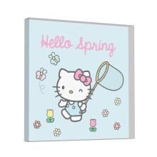Hello Kitty akril négyzet alakú plakett - Inspiráló idézetek, romantikus ajándék barátnőnek, barátnak, szeretőnek, esküvőre,
