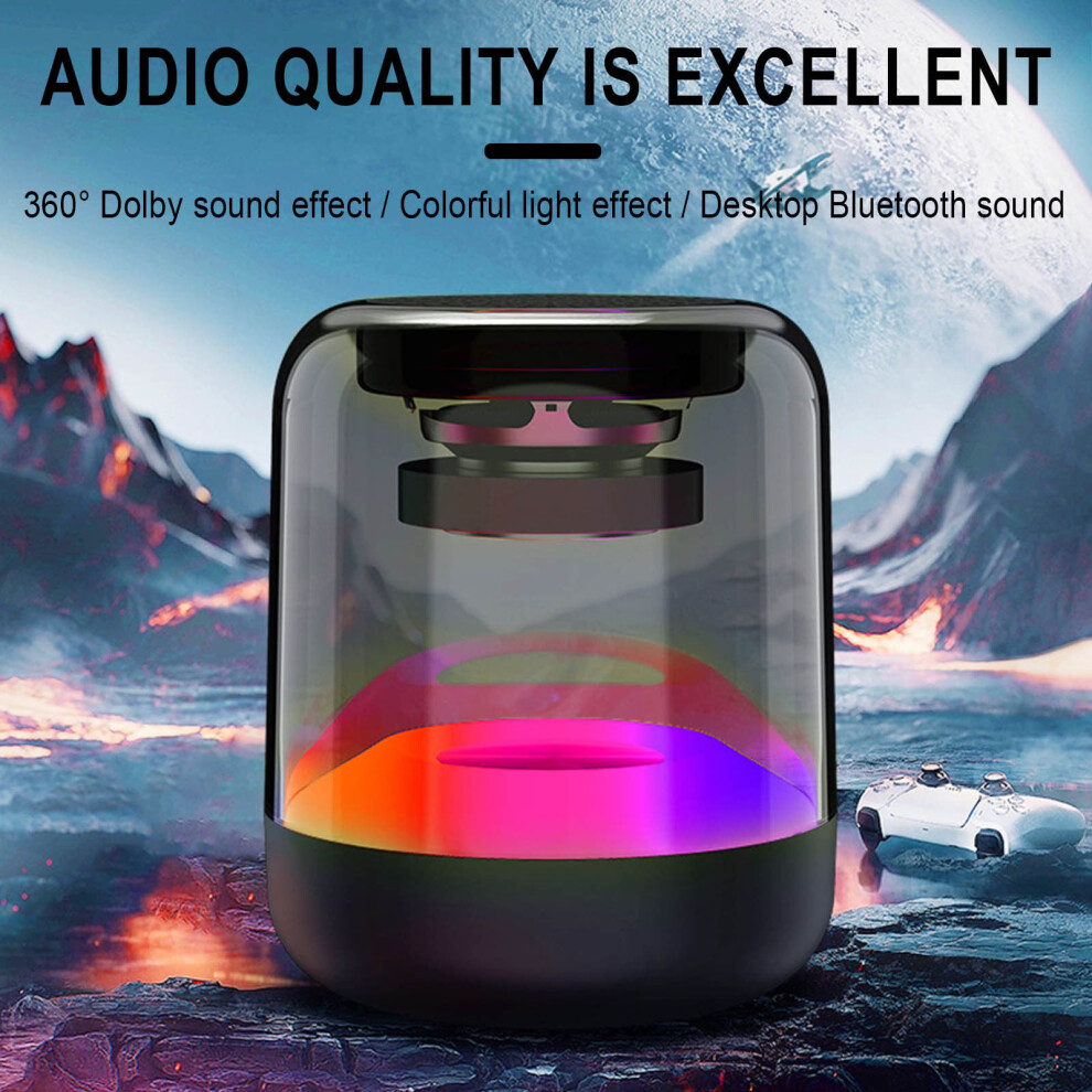 Gnobogi Mini Bluetooth Speaker, Portable Wireless Audio With Subwoofer, Outdoor Travel, Home Party, Camping, Hiking Compatible With All Devices 9773935874374