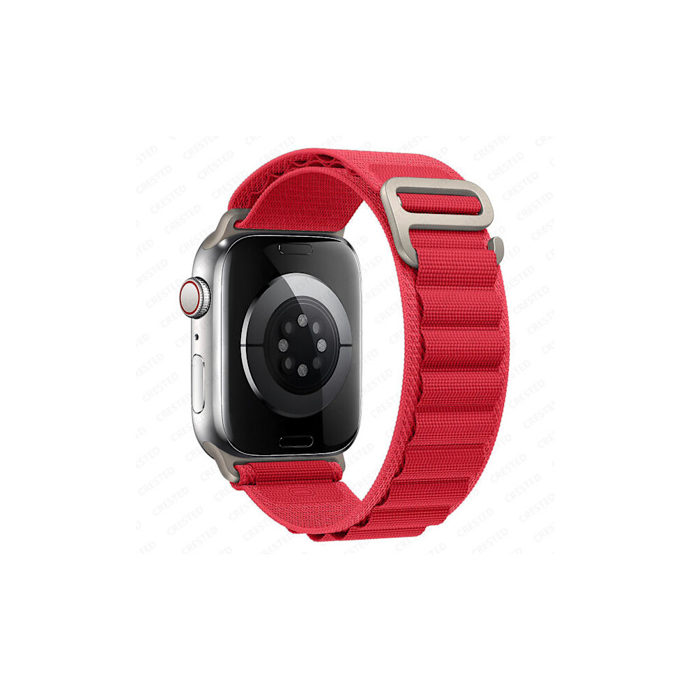 Alpine Loop Band Compatible With Apple Watch 38Mm, 40Mm, 41Mm, 42Mm, 44Mm, 45Mm, 49Mm, Iwatch Ultra, Series 3-8, Red 9773935985971