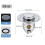 Xubond 2PC Washbasin Electroplating Drainer Bouncing Core Copper Push Plug Pool Basin Leaking Cleaning Supplies, Silver, Kitchen Essentials 3