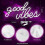Rosa Good Vibes neonskylt neonljus för sovrum rosa 3