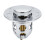 Xubond 2PC Washbasin Electroplating Drainer Bouncing Core Copper Push Plug Pool Basin Leaking Cleaning Supplies, Silver, Kitchen Essentials 2