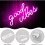 Rosa Good Vibes neonskylt neonljus för sovrum rosa 2