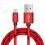 Καλώδιο γρήγορης φόρτισης USB-A σε USB-C Afflux με πλεξούδα 2 τεμαχίων, κόκκινο 3 πόδια - 3
