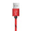 Καλώδιο γρήγορης φόρτισης USB-A σε USB-C Afflux με πλεξούδα 2 τεμαχίων, κόκκινο 3 πόδια - 5