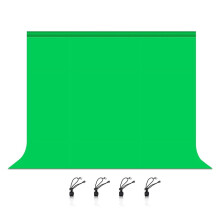 3X2M Photography Background Cloth Studio Live Portrait Cloth Keyless Cloth Multifunctional Photo Background Cloth, Green