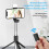 Xinyolin Selfie Stick με φως πλήρωσης, περιστροφή 360, επεκτάσιμο τρίποδο, συμβατό με Bluetooth4.0 3
