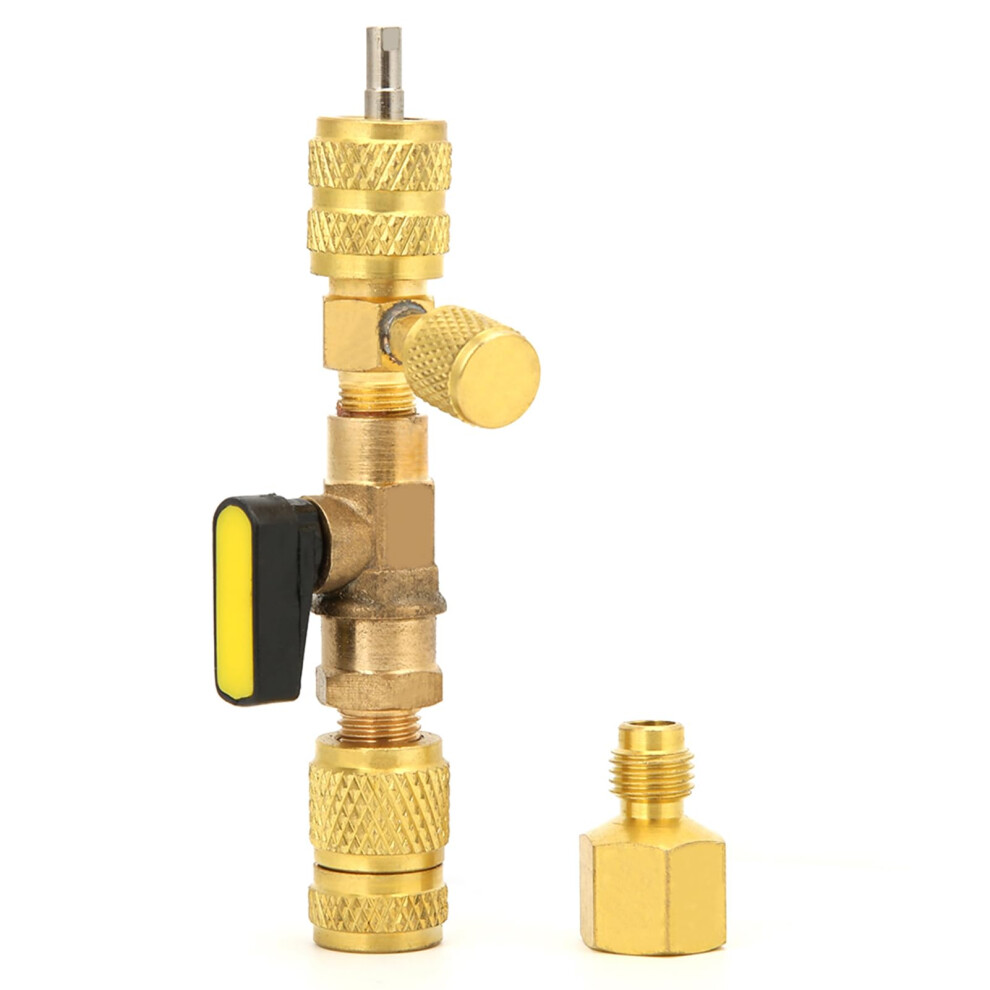 Ac Valve Core Remover Tool 1/4 Inch Brass Hvac R12 R22 R410a With Leak Sae Threads 9164114720320