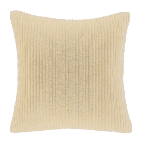Phantoscope 18" x 18" Modern, Contemporary, Transitional Beige Striped Polyester Throw Pillow , 2 Count 2