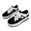Γυναικεία φλατ παπούτσια από λινό καμβά, slip-on, sneakers με κορδόνια, άνετο ύφασμα, 4