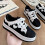 Γυναικεία φλατ παπούτσια από λινό καμβά, slip-on, sneakers με κορδόνια, άνετο ύφασμα, 5