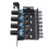 Ελεγκτής ανεμιστήρα ψύξης υπολογιστή HUB8Port12V με σχεδιασμό διπλού κουμπιού και 4