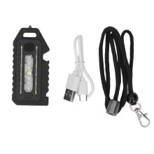 Indoor Decorative Lamp Rechargeable Flashlight With Keychain Compact LED Light For Tactical Flashlights, Multi Function Emergency Gear Including