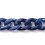DIY5Strands39,37 ιντσών ακρυλική αλυσίδα με κρίκους MarineBlue για κολιέ, βραχιόλι, 2
