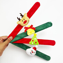 4er-Pack Weihnachts-Klatscharmbänder, Weihnachts-Klatscharmbänder als Gastgeschenkdekoration für die Weihnachtsfeier