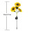 VOSS Solar Dreiflammige LED-Gartenleuchte in Sonnenblumenform 3