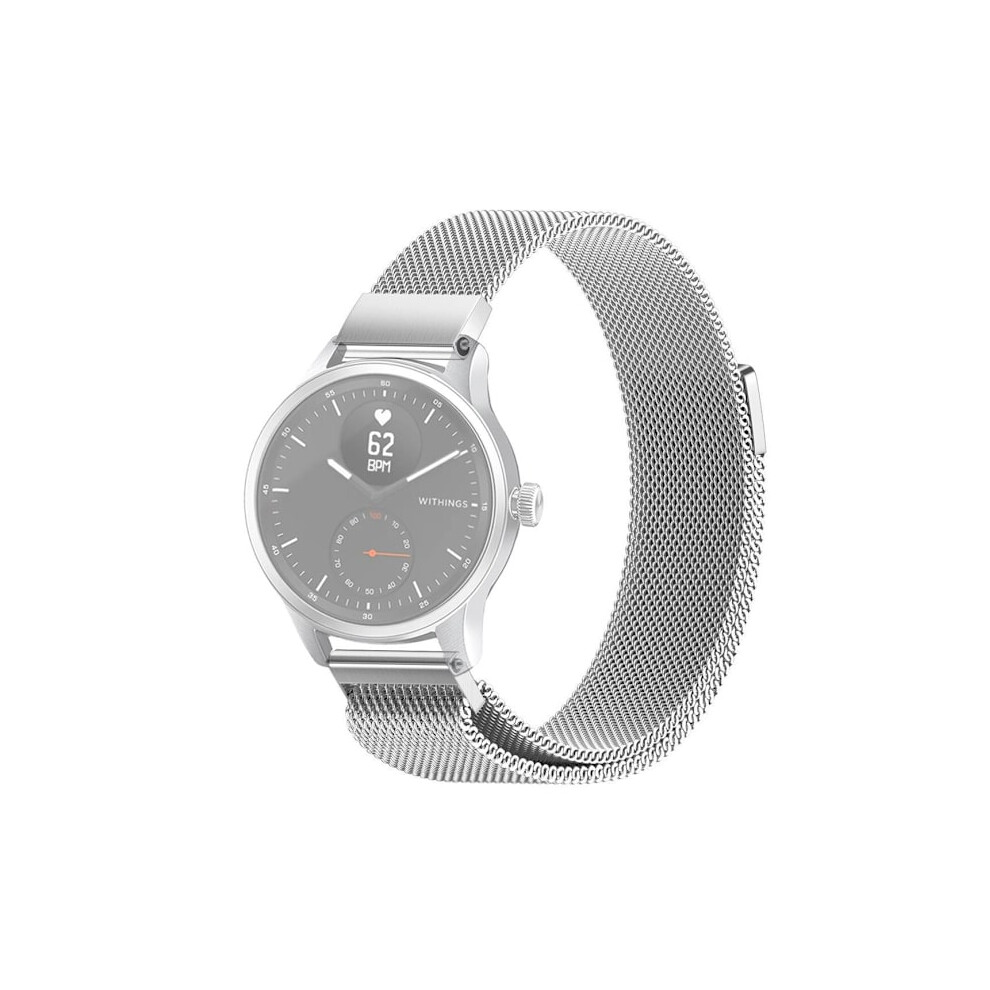 Skalo Milanese Loop For Withings Scanwatch 42Mm - More Colors Silver 9433291528969