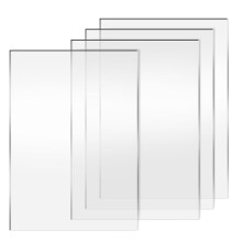 4er-Pack transparente Schneideplatten, 8,7 x 6,1 Zoll, Stanzunterlagen für Stanzmaschinen und Prägegeräte