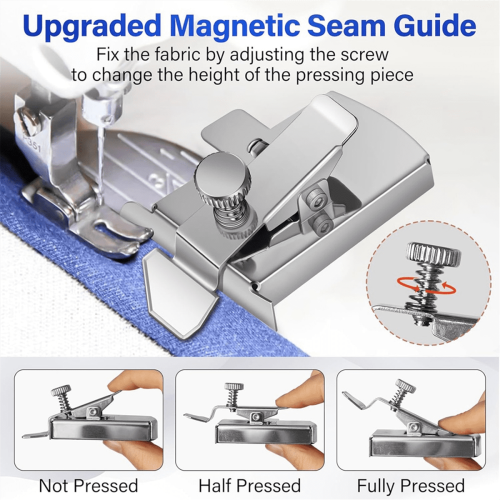 Magnetisk sömguide för symaskin och fållguider 2