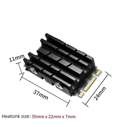 SSD-hårddiskkylfläns för M.2 2242, aluminiumradiator för passiv kylning, M.2 Solid State-diskkylare 1