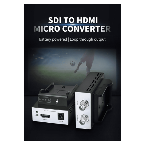 Πομπός κάμερας 1080p Μετατροπέας καλωδίου 3G SDI80M σε συμβατό χωρίς υποδοχή μπαταρίας 1