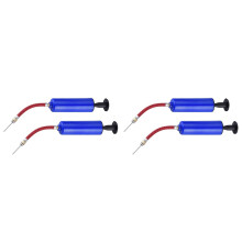 Conjunto de 4 infladores de bola de futebol com cesto de drenagem e bomba de ar para basquete.