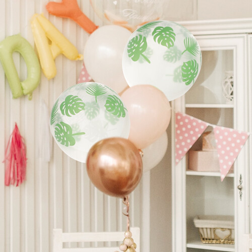 Eease Green Palm Leaf Balloons - 20Jungle Party Decor 1