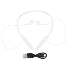 Trådløse Bluetooth 5.0-øretelefoner med stereodyb bas, langvarig komfort, svedtætte in-ear-hovedtelefoner, universel pasform til løb og