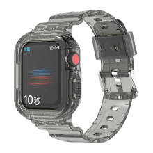 Presis utskjæring sportsrem kompatible klokkeremmer med mykt TPU-materiale for Apple Watch-serien Ultra2 1 10 9 8 7SE6 5 4 3 2 1 full beskyttelse og