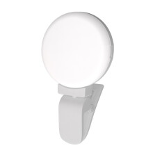 Luce per telefono con clip, universale, portatile: batteria ricaricabile con 3 modalità di illuminazione.