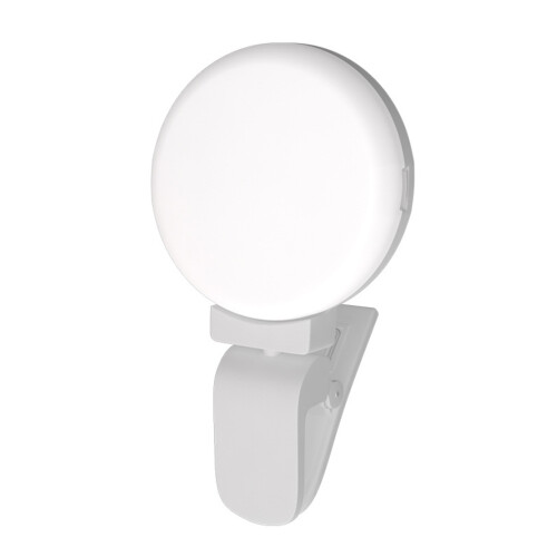 Επαναφορτιζόμενο φωτιστικό LED Selfie Ring, φορητό και ελαφρύ: Φως τηλεφώνου με κλιπ και