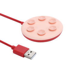 Cargador inalámbrico con ventosa de silicona cómoda, carga rápida de 15 W para dispositivos pequeños y delgados, admite diseño expandible y