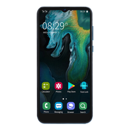 Ισχυρό τηλέφωνο με οθόνη Android, smartphone, μεγάλη οθόνη υψηλής ευκρίνειας και 2