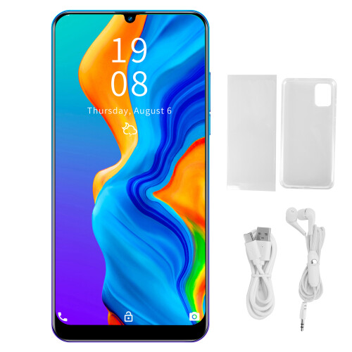 Ξεκλείδωτο Smartphone 5G, Οθόνη HD Πλήρους Οθόνης 6,3 ιντσών, Διπλή Κάμερα με Ζωντανά