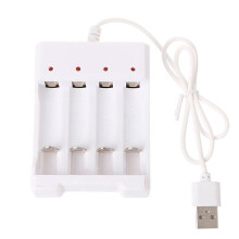 Veiligheidsgarantie Batterijlader Kortsluitingsbeveiliging Visueel ontwerp LED-indicatoren USB-snellaadstation voor oplaadbare AA-, AAA-, NiCD- en