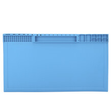 Silicone Soldering Mat with Built-In Scale Ruler, Magnetic Compartments for Multifunctional Repair Work (Heat-Resistant, Non-Slip, Anti-Static)