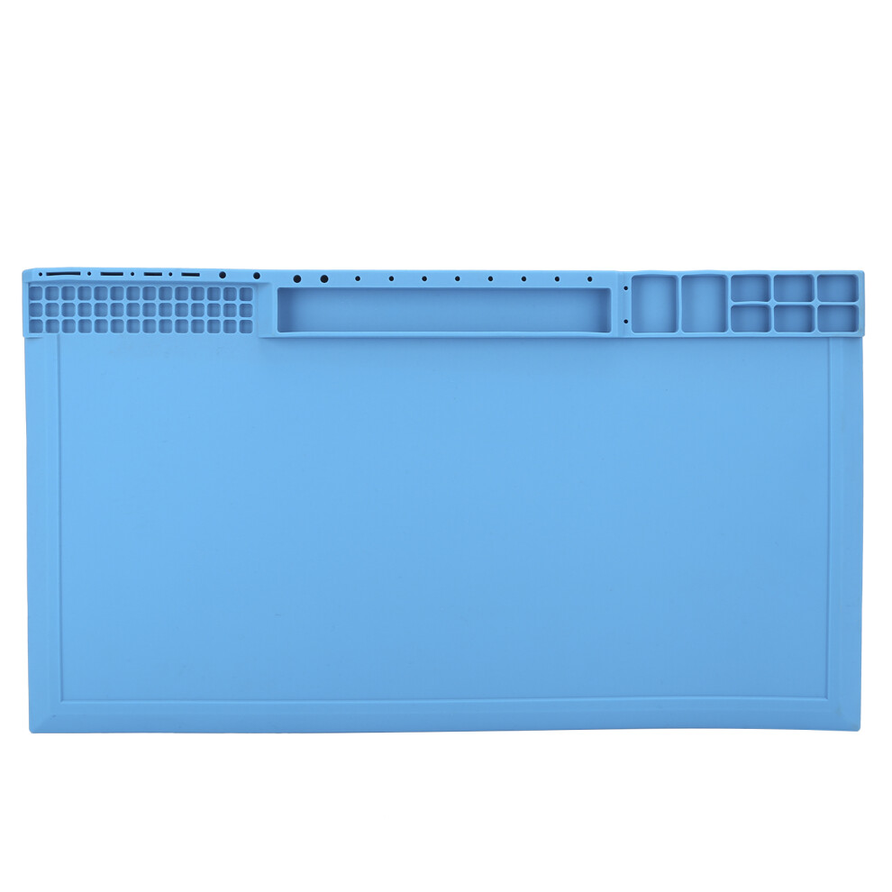 Silicone Soldering Mat With Built-In Scale Ruler, Magnetic Compartments For Multifunctional Repair Work (Heat-Resistant, Non-Slip, Anti-Static) 9012494593266