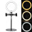 Adjustable Angle Ring Light with Tripod Stand, Universal Phone Mount Lighting for Zoom Meetings Vlogs Tutorials, Dimmable Ring Light with Wide Applica 4