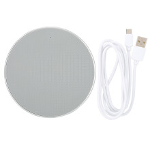 Trådløs telefonlader med sikker, intelligent beskyttelse, søvnvennlig indikatorlampe og universell kompatibilitet, elegant metallfinish for