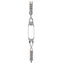 Premium rostfritt stål klockarmband för Xiaomi4 Elegant mönsterdesign Bekvämt metallarmband med läckagesäker ring X-formad struktur Lätt att