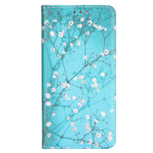 Handgefertigte Brieftaschenhülle für Smartphones, elegantes Blumenmuster aus PU-Leder mit Aufstellfunktion, Rundumschutz und durchdachtes